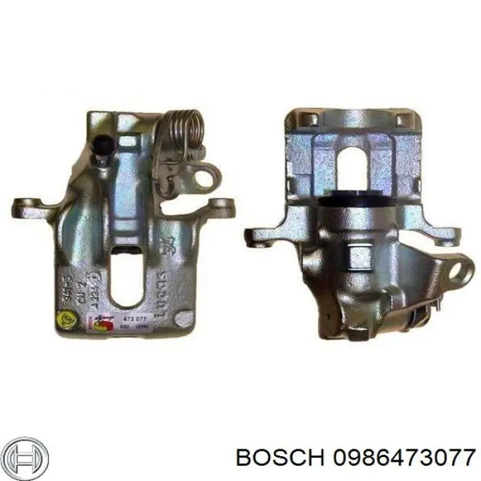 0986473077 Bosch pinza de freno trasera izquierda