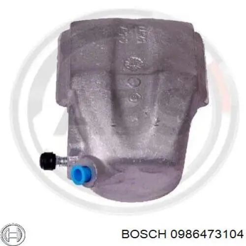 0986473104 Bosch pinza de freno delantera izquierda