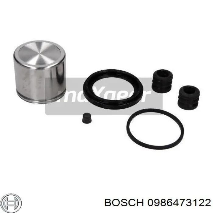 0986473122 Bosch pinza de freno delantera izquierda