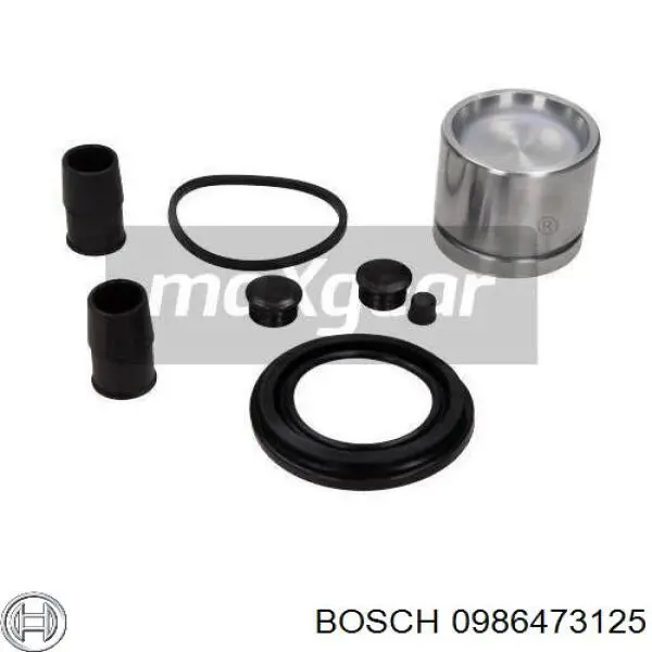 0 986 473 125 Bosch pinza de freno delantera izquierda