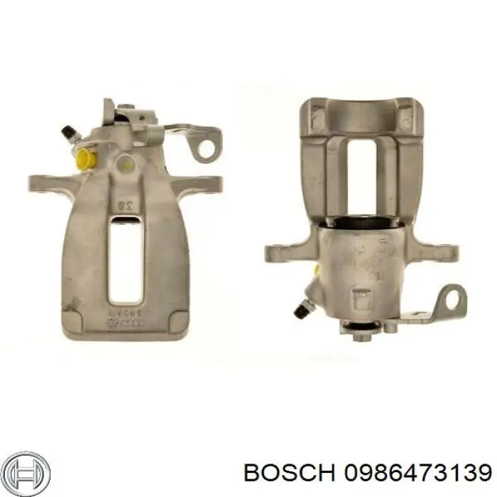 0 986 473 139 Bosch pinza de freno trasera izquierda