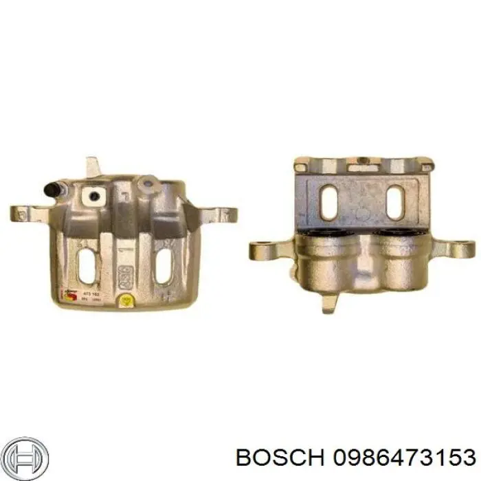 0 986 473 153 Bosch pinza de freno delantera izquierda