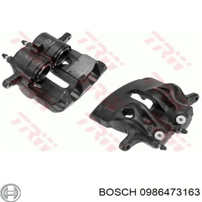 0 986 473 163 Bosch pinza de freno delantera izquierda