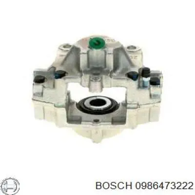 0986473222 Bosch pinza de freno trasera izquierda