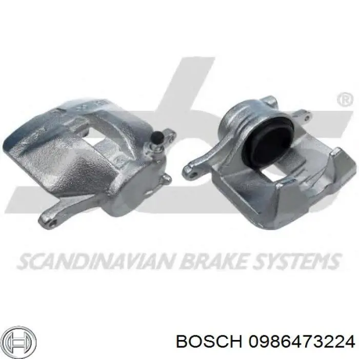 0 986 473 224 Bosch pinza de freno delantera izquierda