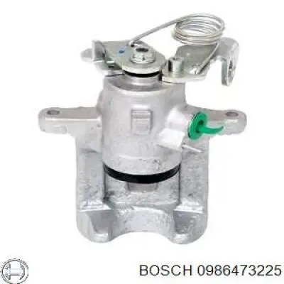 0986473225 Bosch pinza de freno trasera izquierda