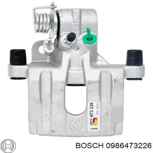 0986473226 Bosch pinza de freno trasera izquierda