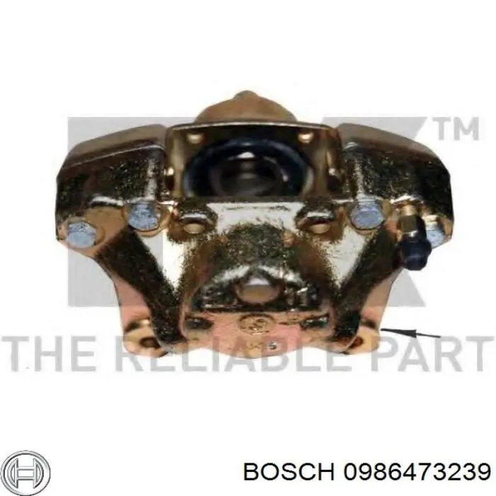 0986473239 Bosch pinza de freno trasera izquierda