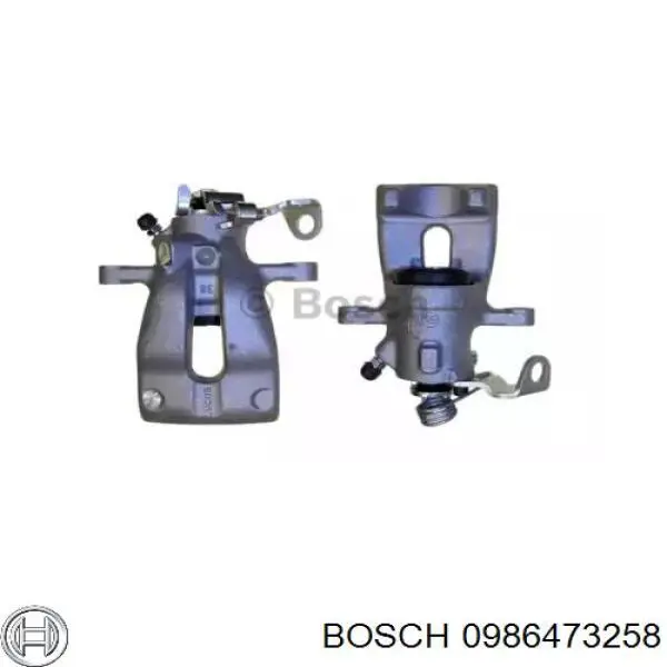 0986473258 Bosch pinza de freno trasera izquierda