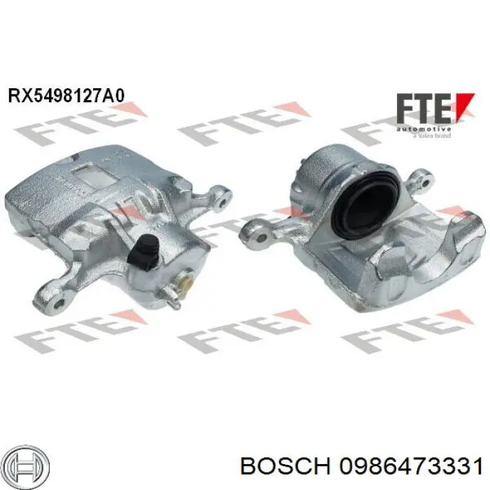 0986473331 Bosch pinza de freno delantera izquierda