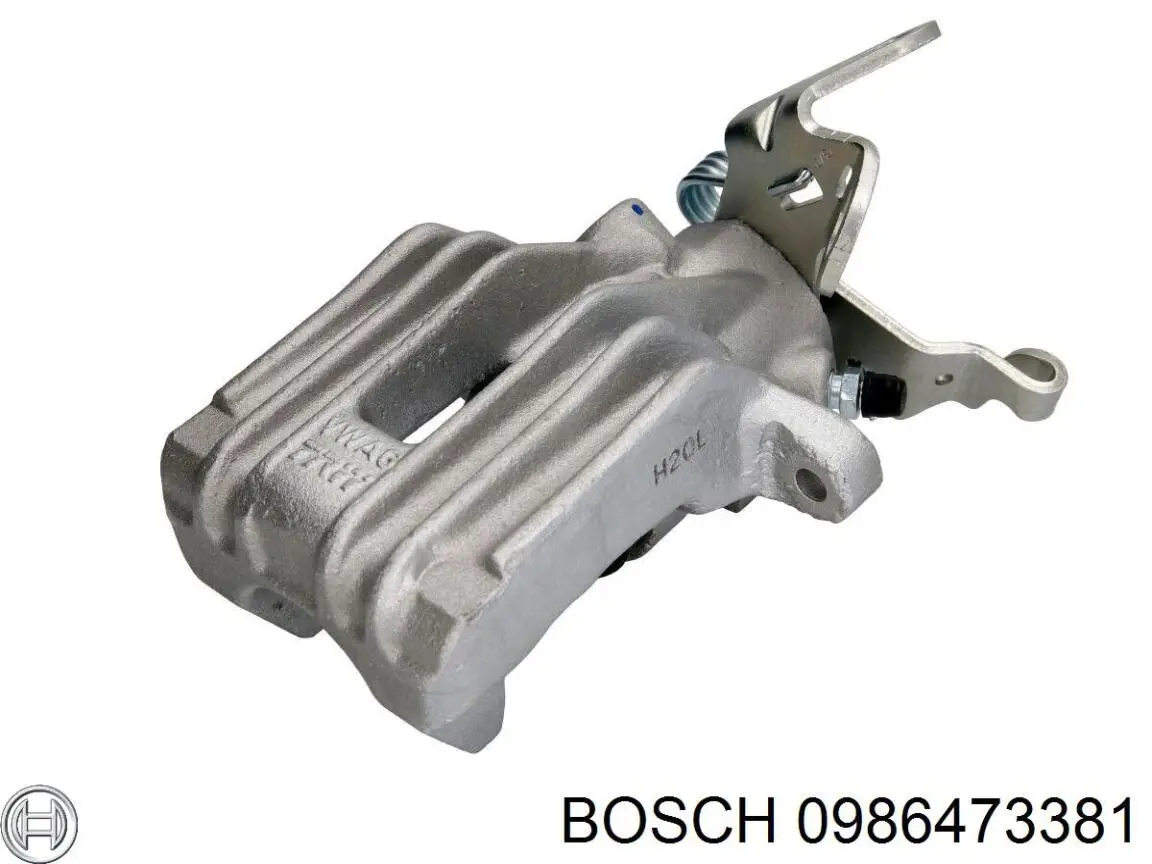 0 986 473 381 Bosch pinza de freno trasera izquierda