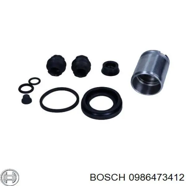 0986473412 Bosch pinza de freno trasera izquierda