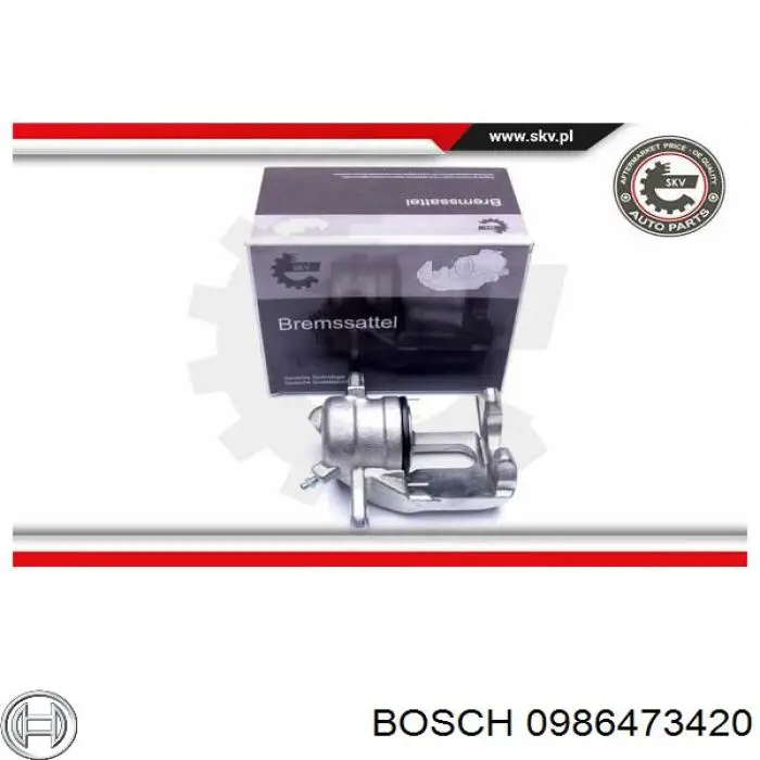 0 986 473 420 Bosch pinza de freno delantera izquierda