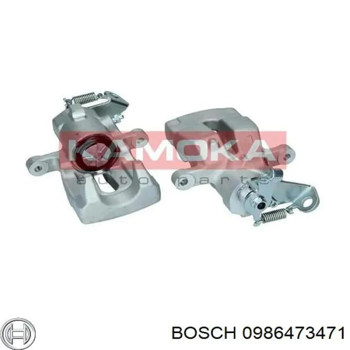 0986473471 Bosch pinza de freno trasera izquierda