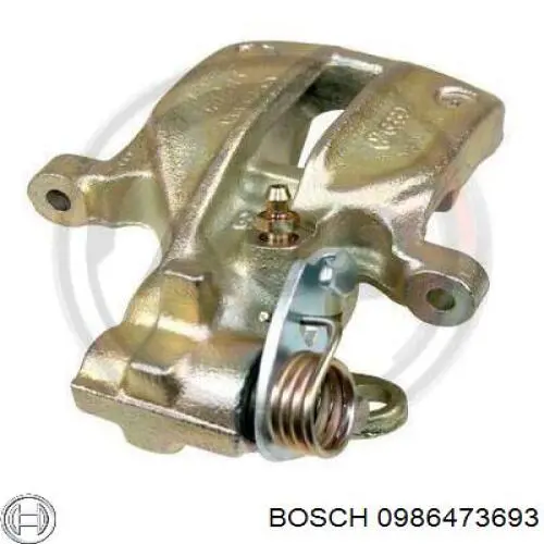 0986473693 Bosch pinza de freno trasera izquierda