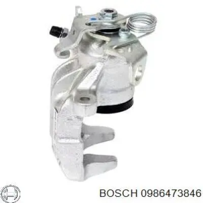 0 986 473 846 Bosch pinza de freno trasera izquierda