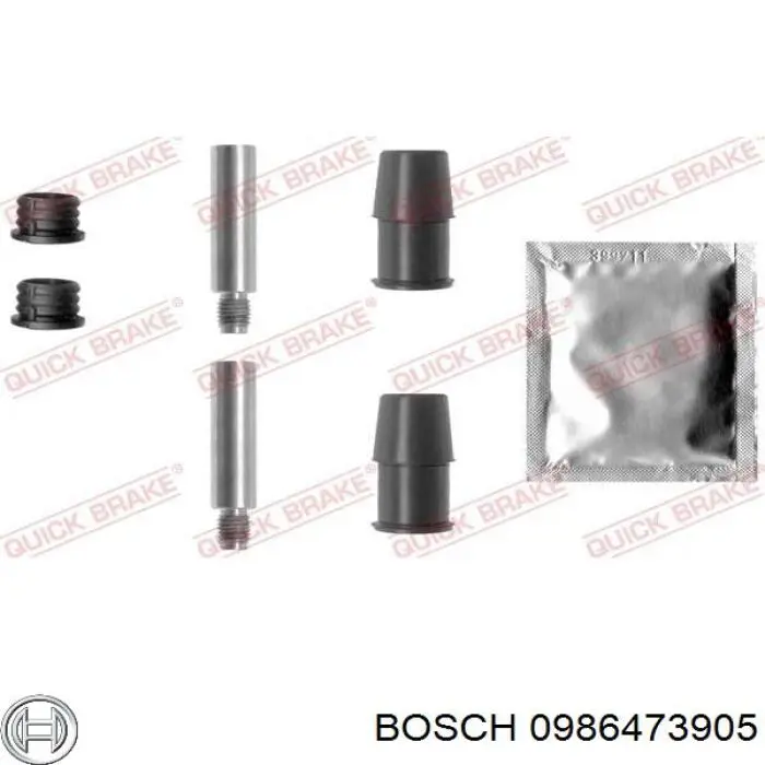 0986473905 Bosch pinza de freno delantera izquierda