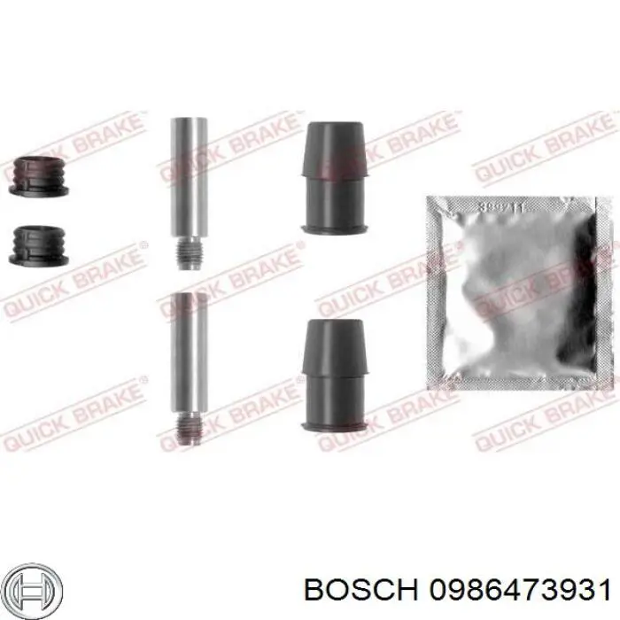 0986473931 Bosch pinza de freno delantera izquierda