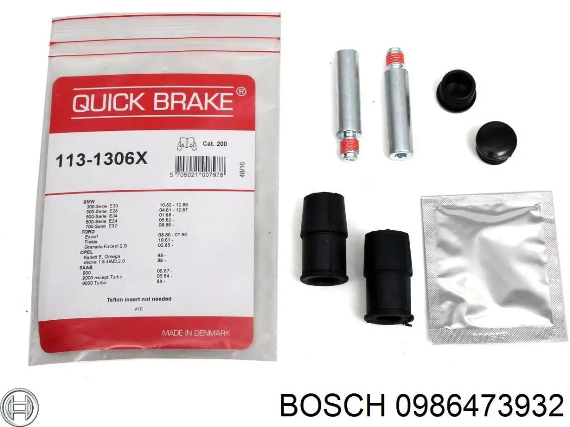 0986473932 Bosch pinza de freno delantera izquierda