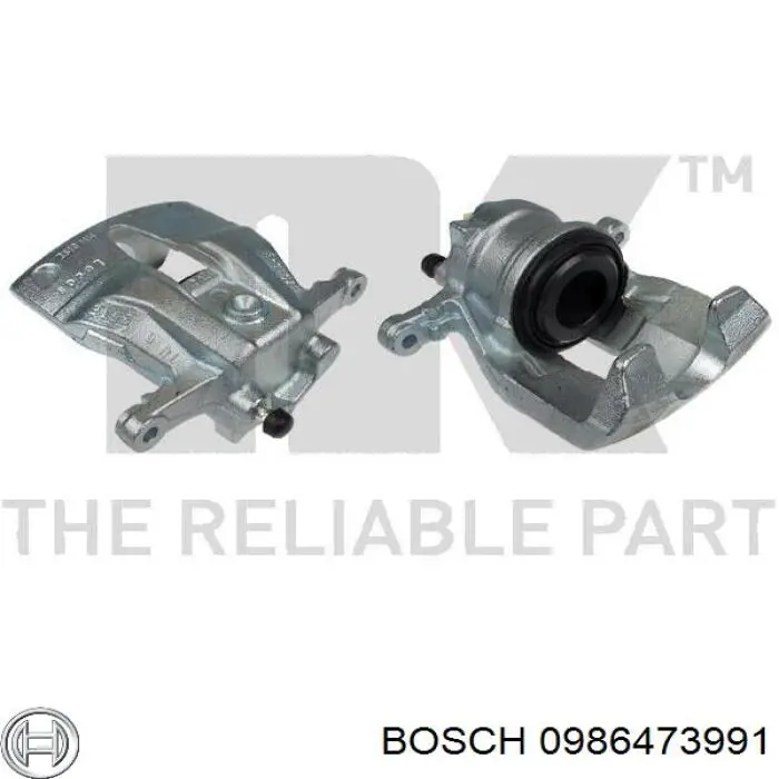 0986473991 Bosch pinza de freno delantera izquierda