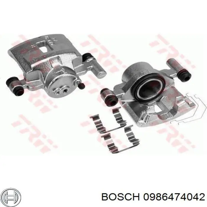 0986474042 Bosch pinza de freno delantera derecha