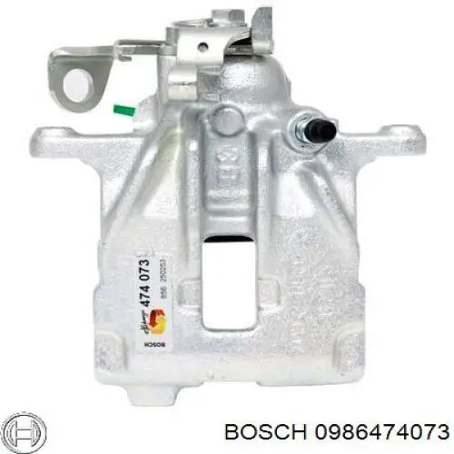 0 986 474 073 Bosch pinza de freno trasero derecho