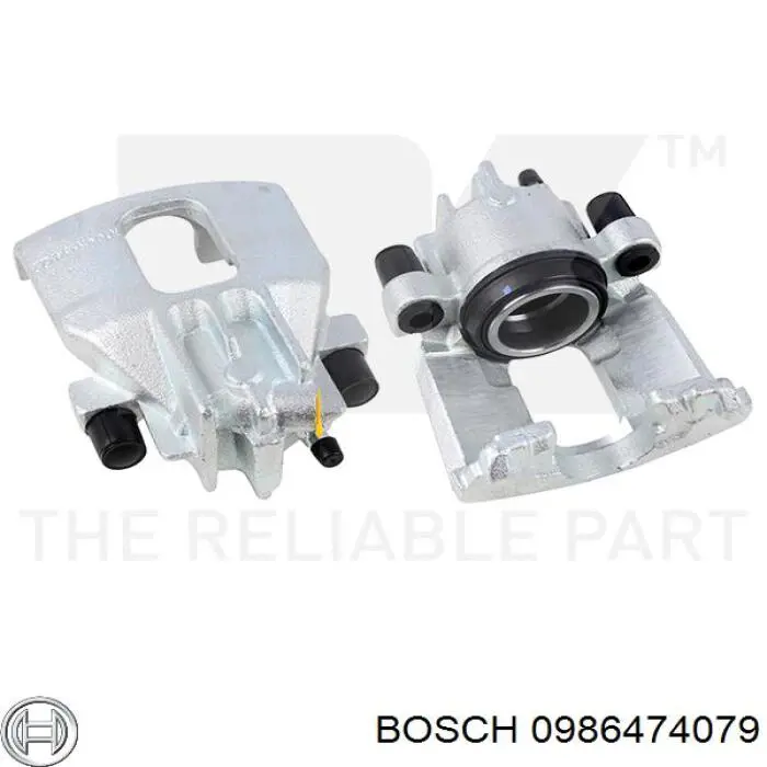 0 986 474 079 Bosch pinza de freno delantera derecha