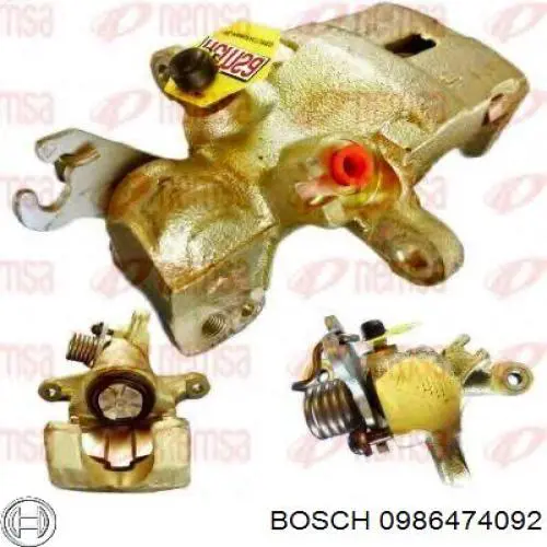 D40010M800 Nissan pinza de freno trasero derecho