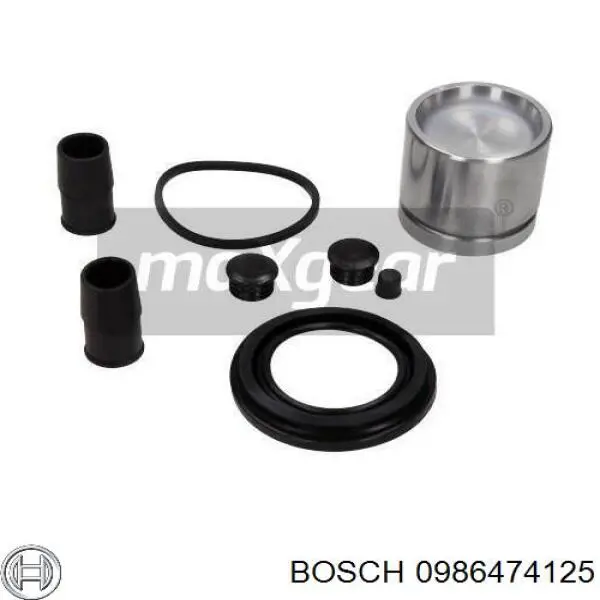 0986474125 Bosch pinza de freno delantera derecha