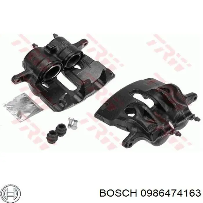 0986474163 Bosch pinza de freno delantera derecha