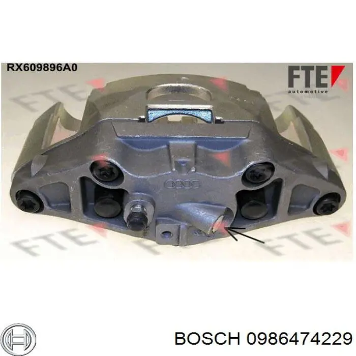 0 986 474 229 Bosch pinza de freno delantera derecha