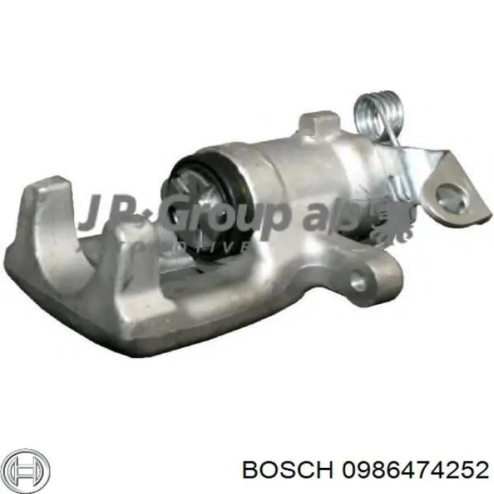 0986474252 Bosch pinza de freno trasero derecho