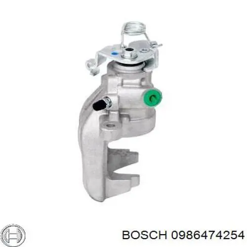 0986474254 Bosch pinza de freno trasero derecho