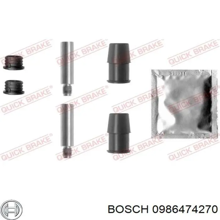 0986474270 Bosch pinza de freno delantera derecha