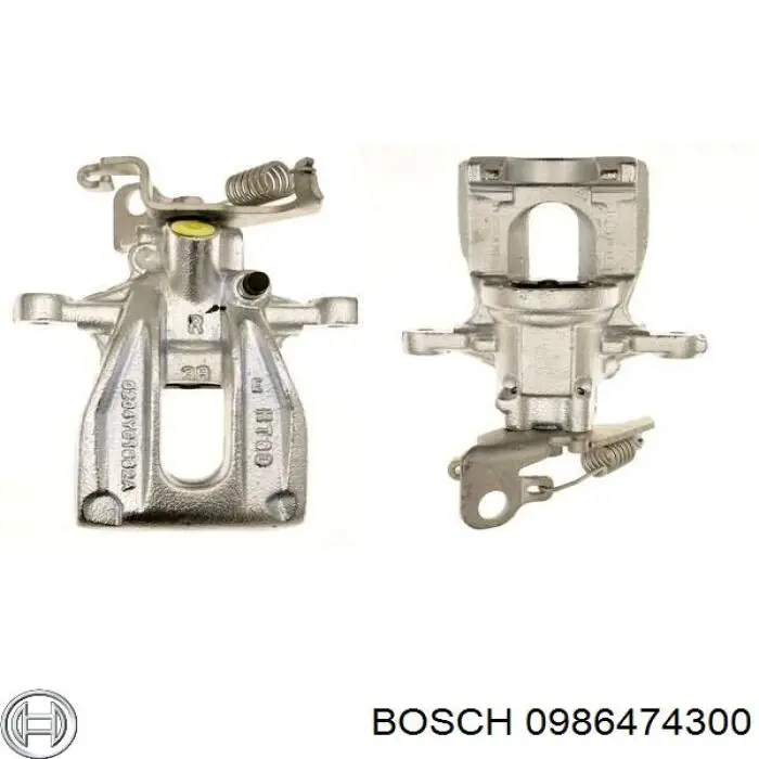 0986474300 Bosch pinza de freno trasero derecho