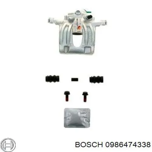 0 986 474 338 Bosch pinza de freno trasero derecho