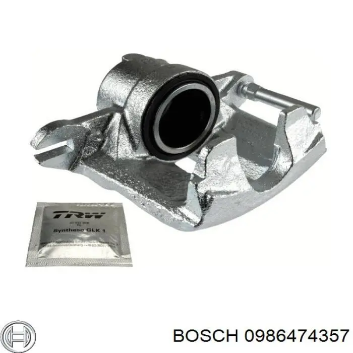 0986474357 Bosch pinza de freno delantera derecha