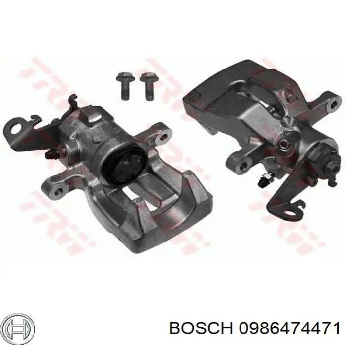 0986474471 Bosch pinza de freno trasero derecho