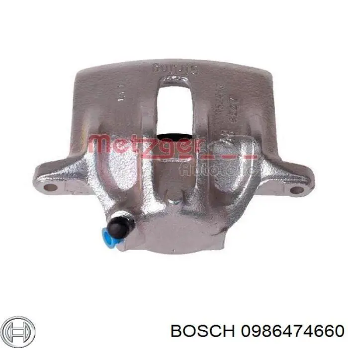 0986474660 Bosch pinza de freno delantera derecha