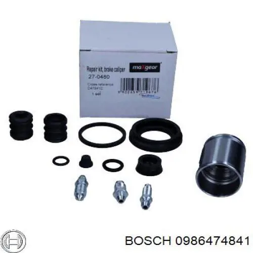 0986474841 Bosch pinza de freno trasera izquierda