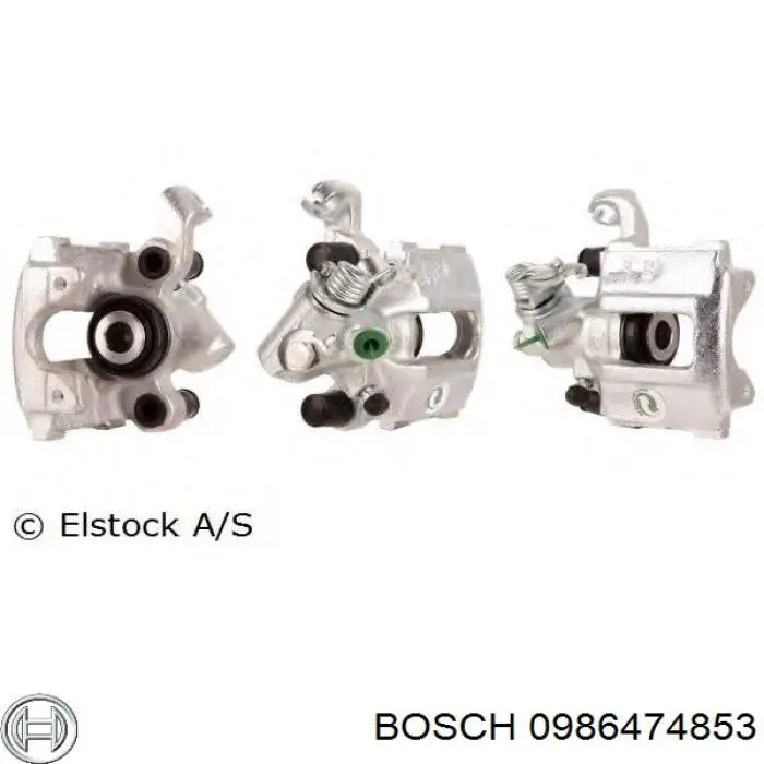 0986474853 Bosch pinza de freno trasera izquierda