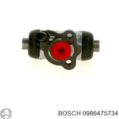 0 986 475 734 Bosch cilindro de freno de rueda trasero