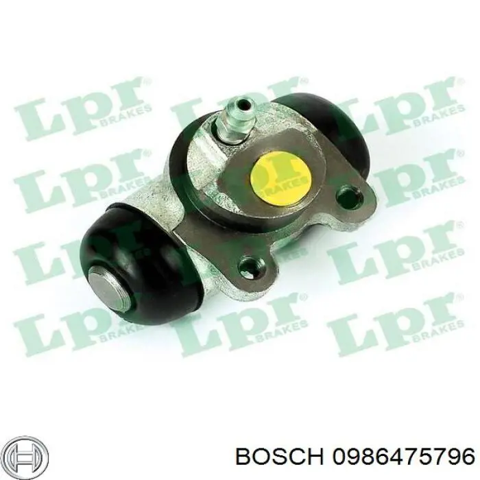 0986475796 Bosch cilindro de freno de rueda trasero