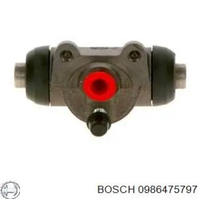 0986475797 Bosch cilindro de freno de rueda trasero