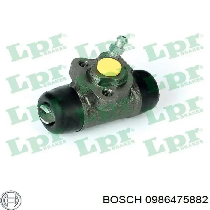 0986475882 Bosch cilindro de freno de rueda trasero