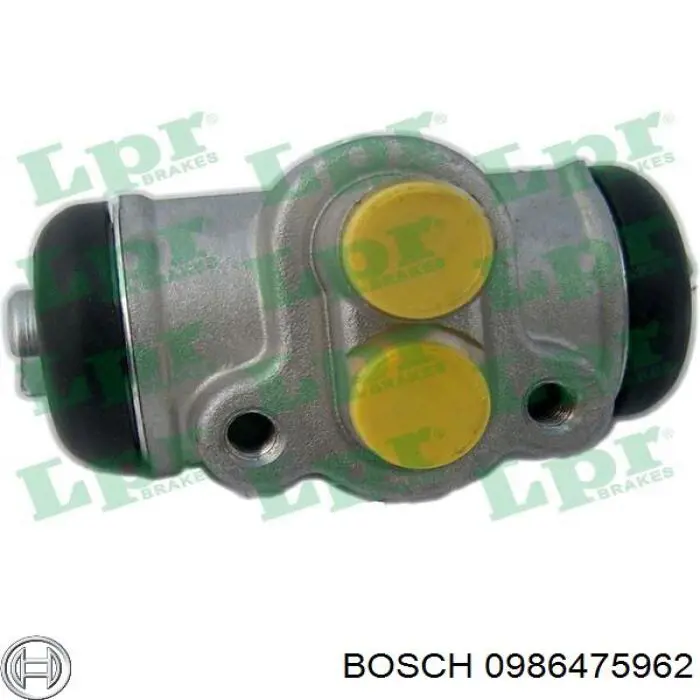 0986475962 Bosch cilindro de freno de rueda trasero