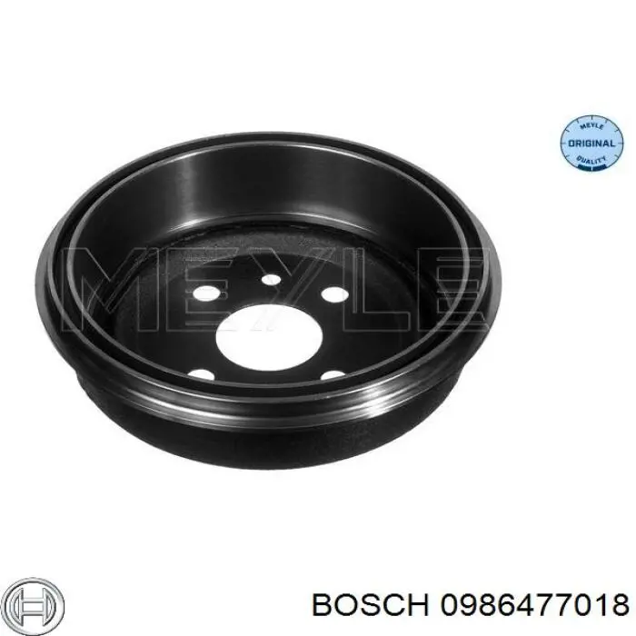 0986477018 Bosch freno de tambor trasero