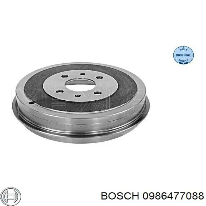 0986477088 Bosch freno de tambor trasero