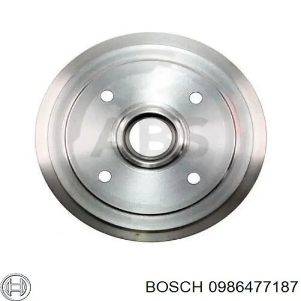 0986477187 Bosch freno de tambor trasero