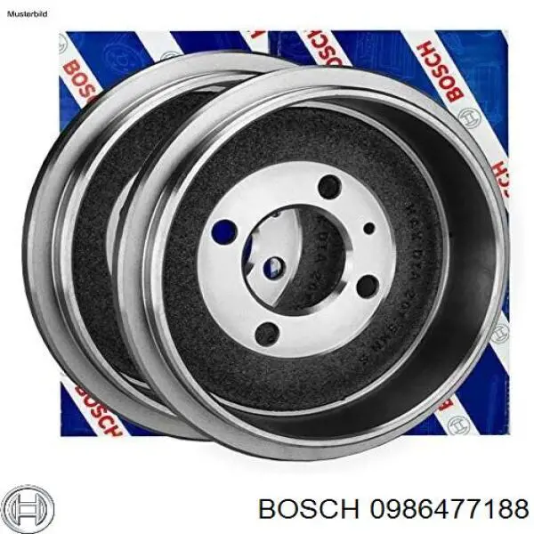 0986477188 Bosch freno de tambor trasero